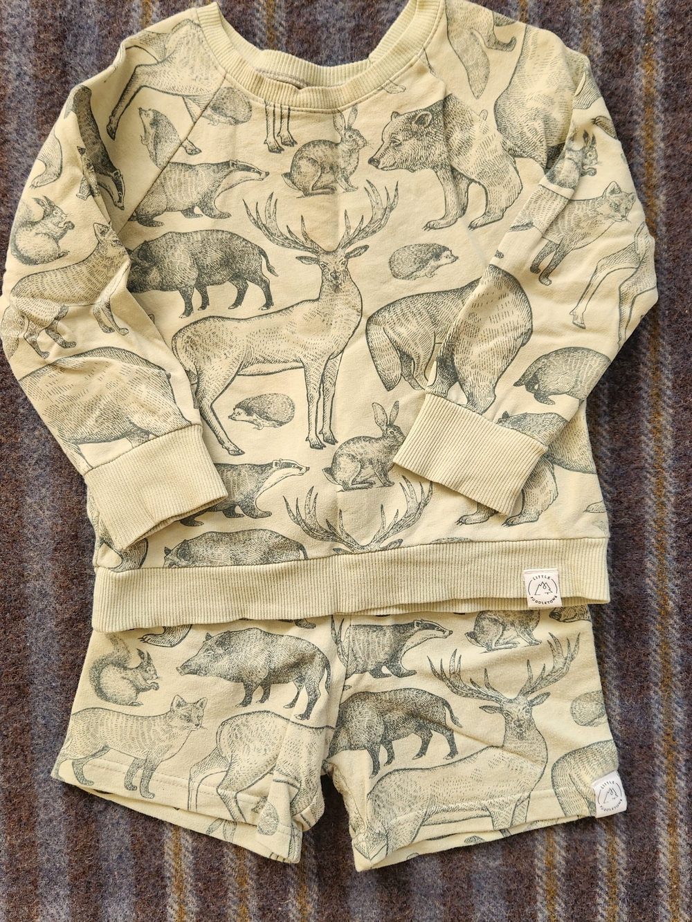 Little Puddletown Animal Print Matching Set 2T/3T